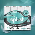 24 Rolls - Soft & Quilted 3-Ply Original White Toilet Roll