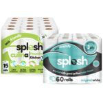 60 Rolls Splesh Toilet Roll Quilted White