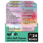 24 Pack Splesh Ultra Soft Tissues – Hypoallergenic