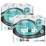 120 Rolls Toilet Roll Soft & Quilted 3-Ply Original White