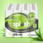 Splesh Toilet Roll Eco-Friendly, Soft & Quilted, Aloe Vera 96 Rolls