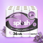 Cusheen Quilted 3-Ply Lavender Toilet Rolls - £14.99