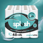 48 Rolls Splesh 3-Ply Original White Toilet Tissue