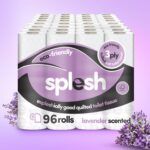 96 Lavender Quilted Toilet Rolls | Eco 3-Ply Tissue