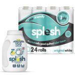 24 Rolls 3-Ply Toilet Paper + 3-in-1 Dishwasher Tablet