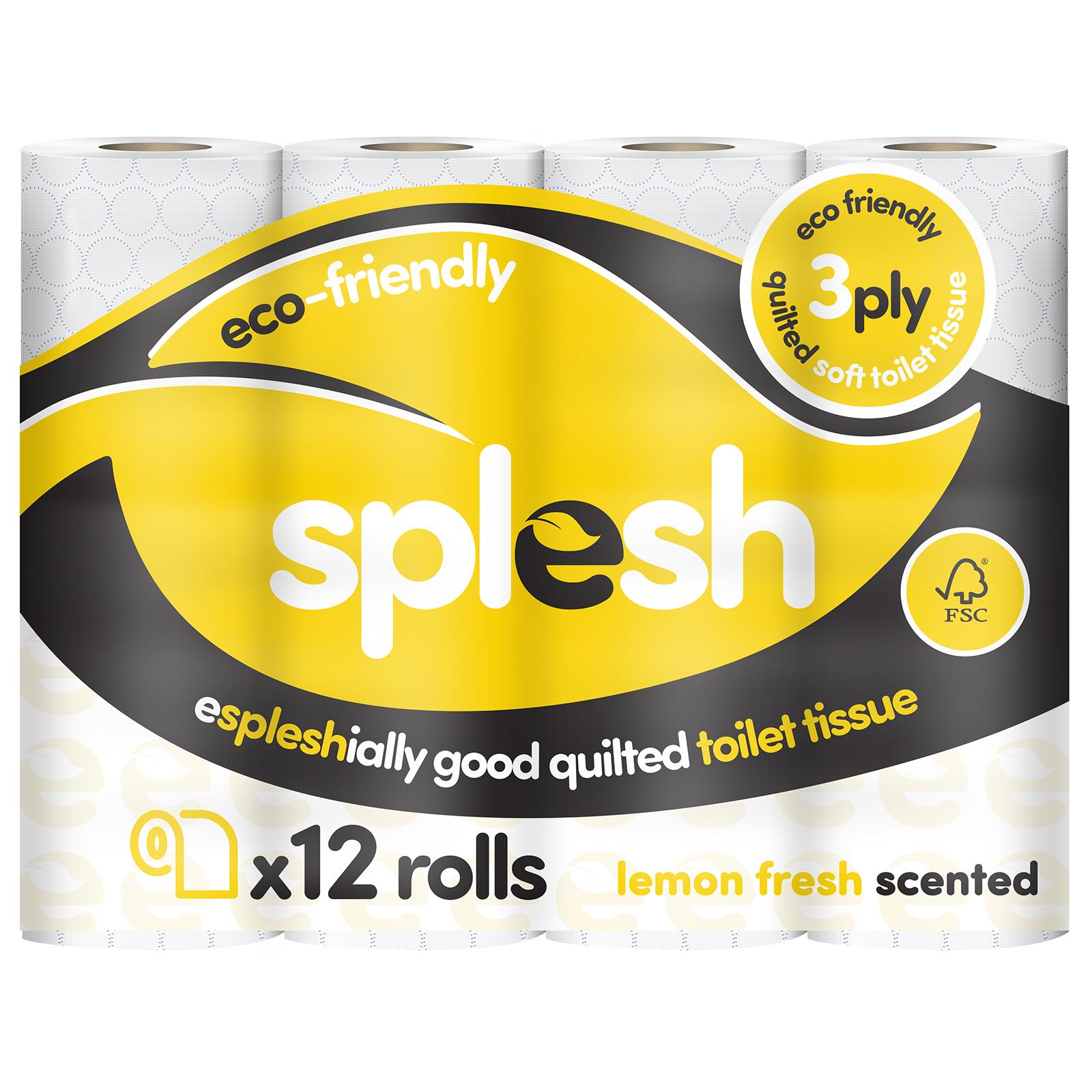 12 Rolls Splesh Soft & Quilted White, Lavender Aloe Vera - Image 4