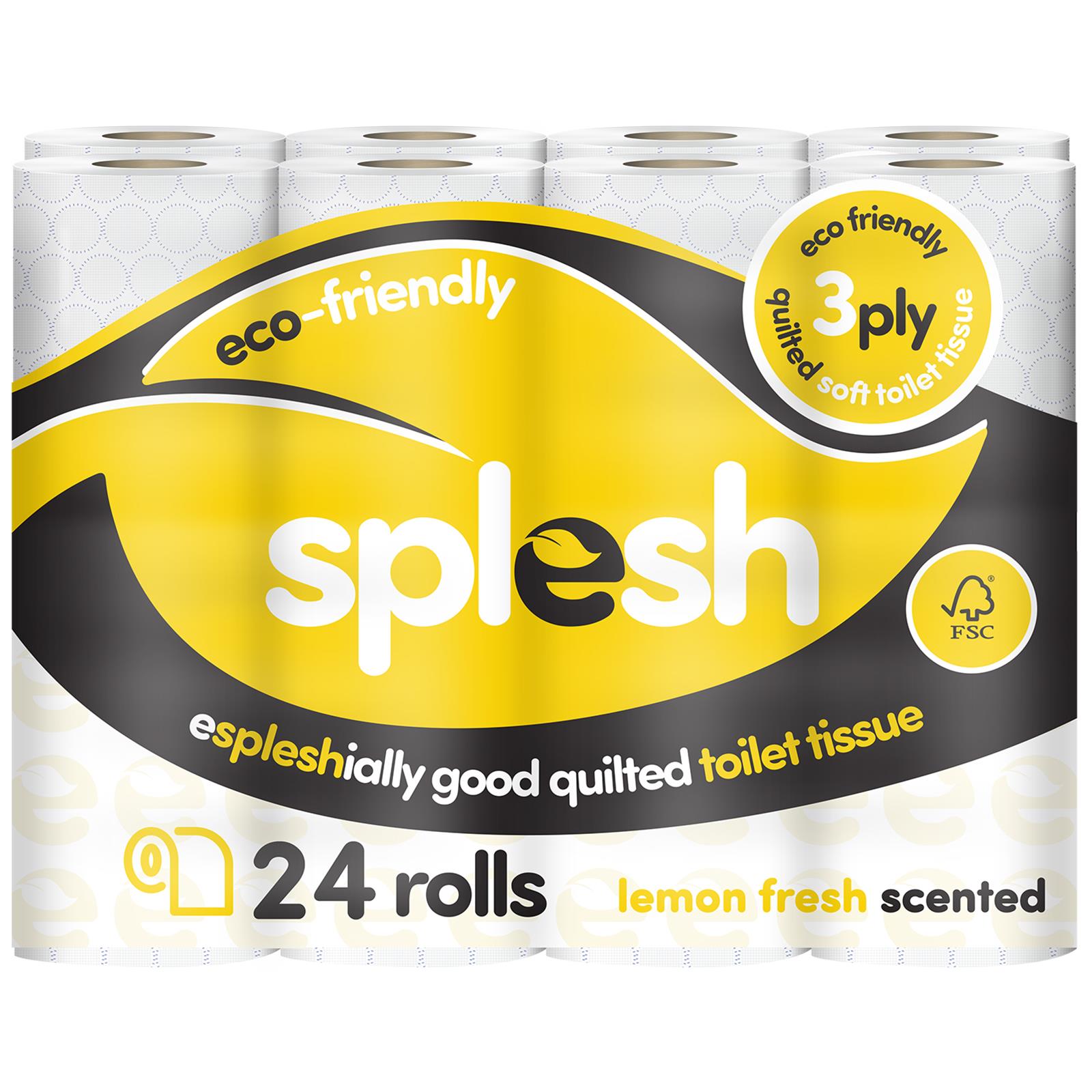 24 Rolls Splesh Soft & Quilted White, Lavender Aloe Vera - Image 4