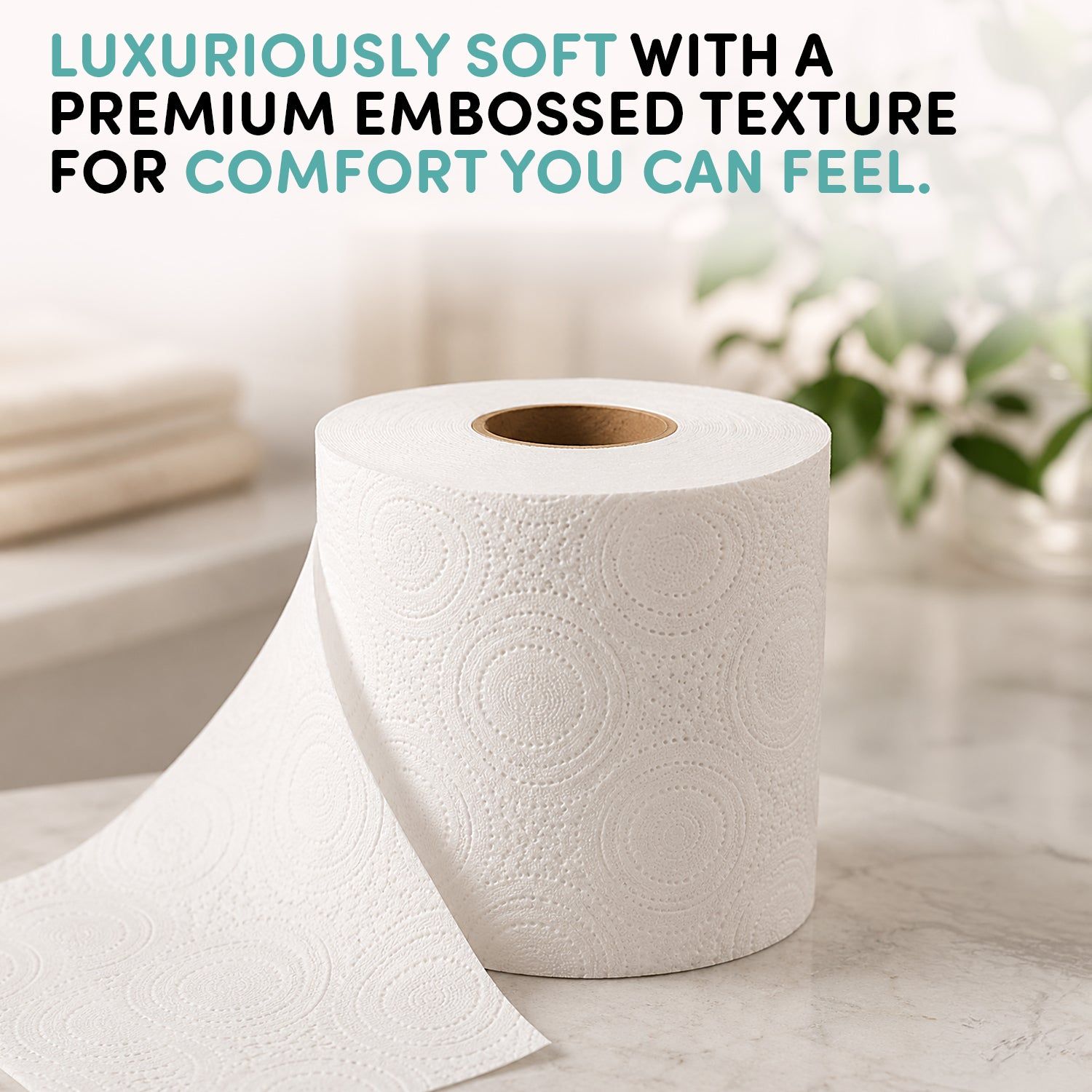 12 Rols - Toilet Roll Soft & Quilted 3-Ply Original White - Image 6