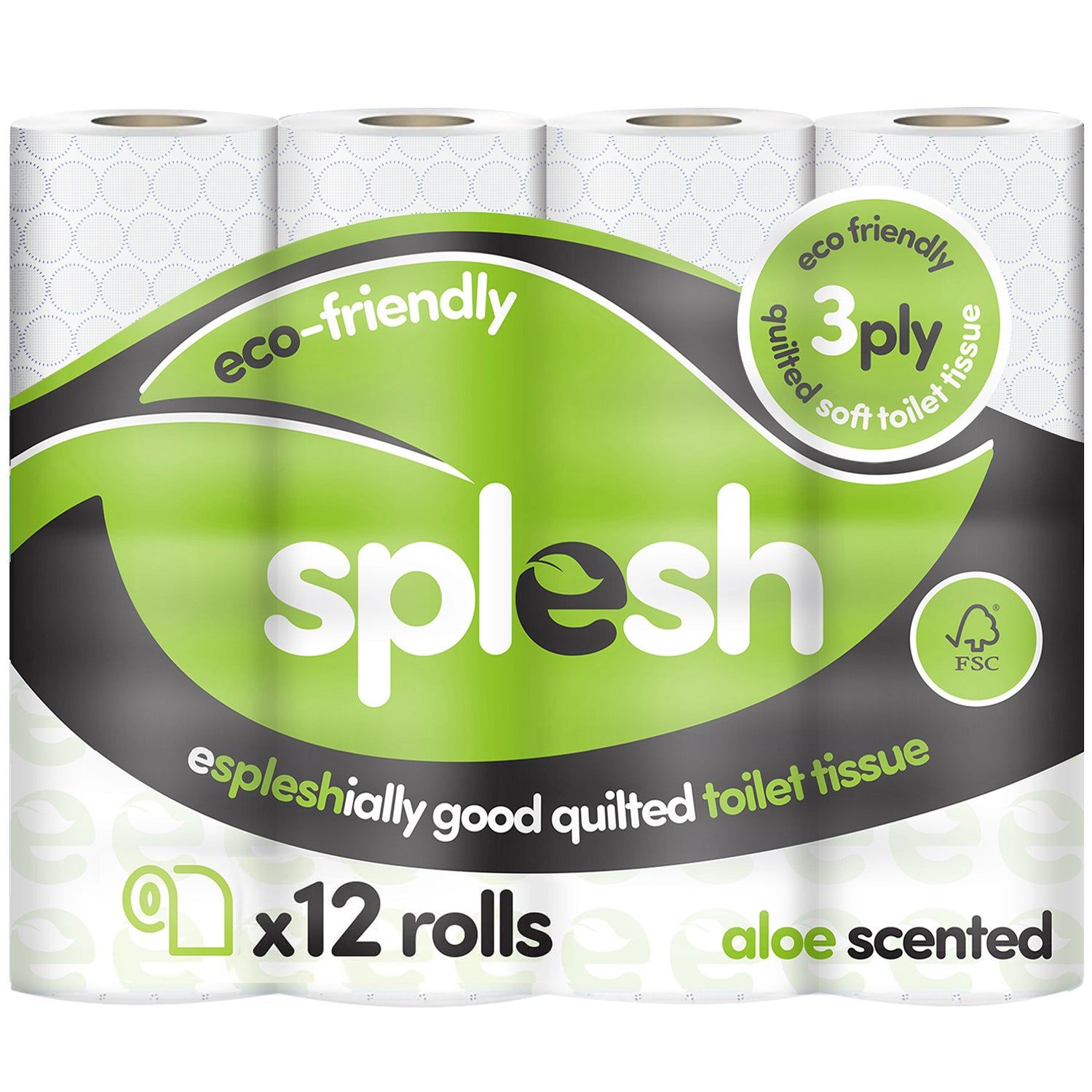 12 Rolls - Toilet Roll Soft & Quilted 3-Ply AloeVera Scented - Image 2
