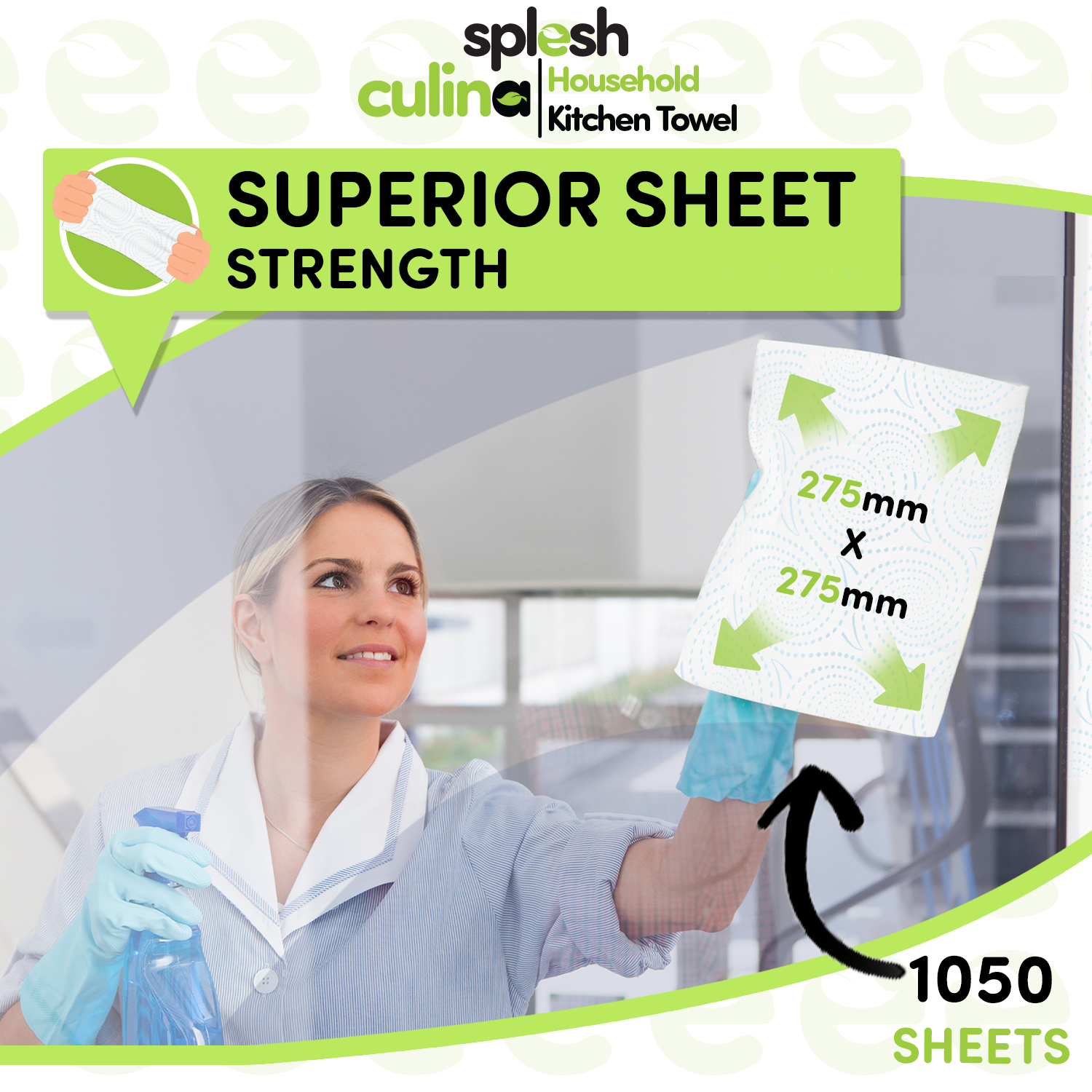15 Rolls 3-Ply XL Kitchen Towels | Ultra Absorbent - Splesh - Image 6
