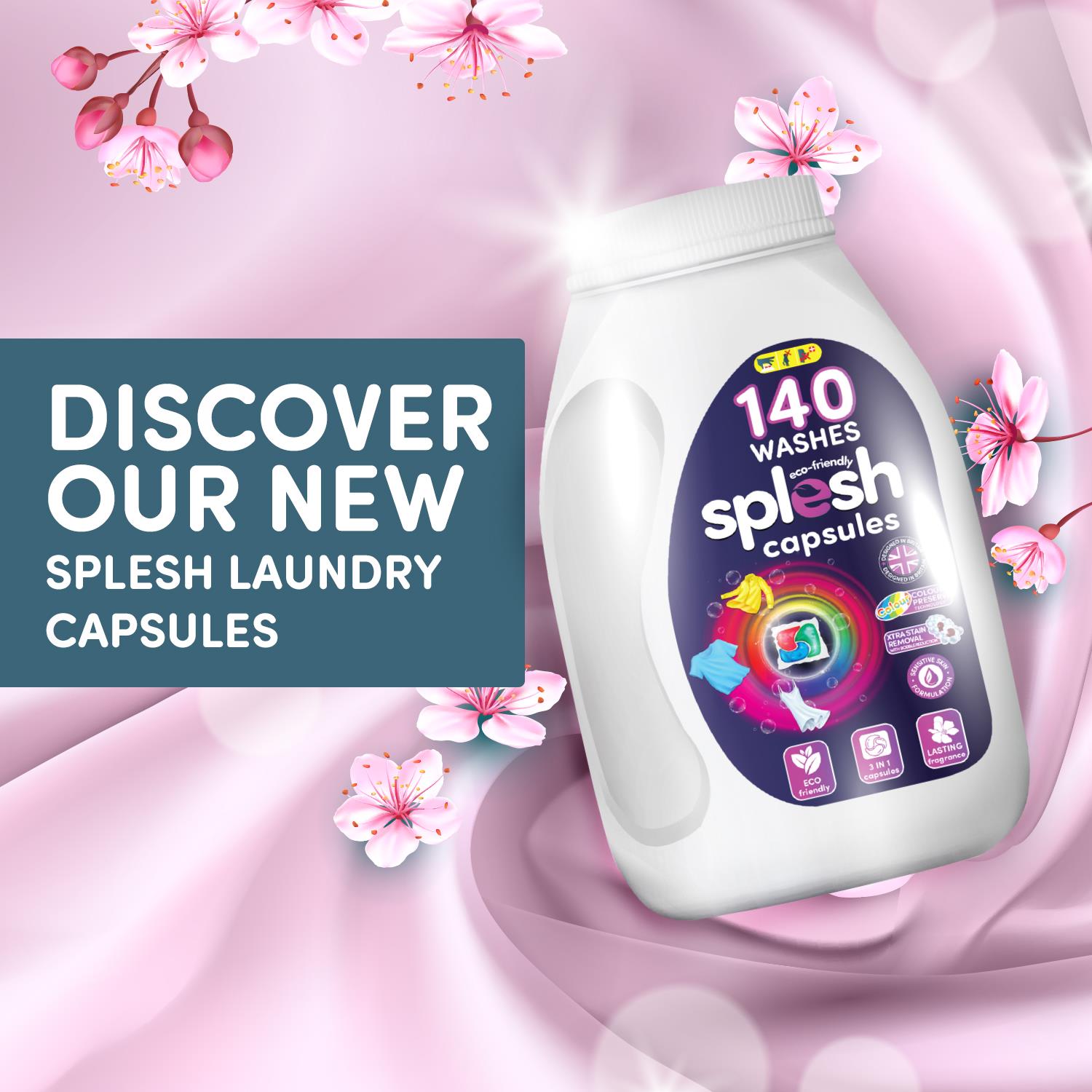 Bulk Buy Splesh Xtra Stain Removal 3in1 Laundry Capsules - Image 4