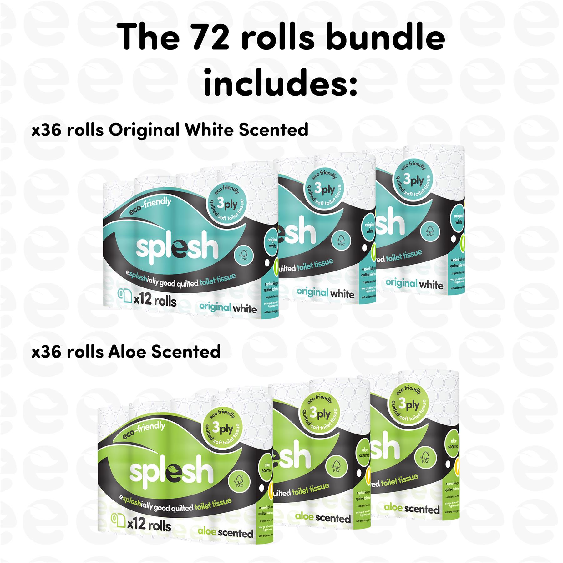 Splesh Super Saver 72 Toilet Rolls (36 Aloe vera+36 Lavender) - Image 20