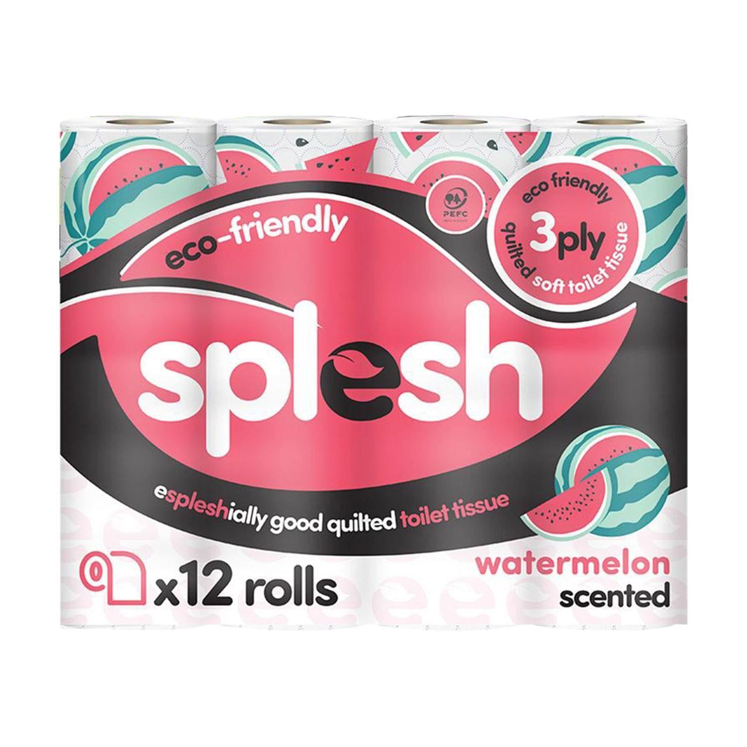 12 Watermelon Scented Toilet Rolls | Luxury 3-Ply - Image 2