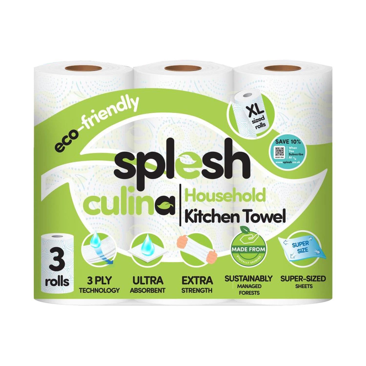 Splesh Starter Bundle | 12 Toilet Rolls, Towels & Tissue - Image 12