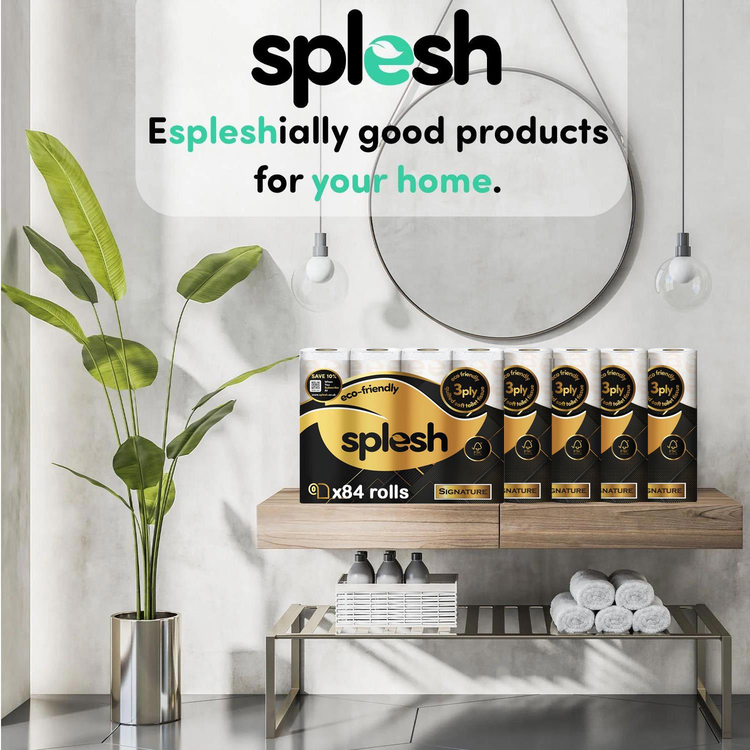 Splesh Signature Scented Toilet Paper | 84 Pack 3-Ply - Image 2