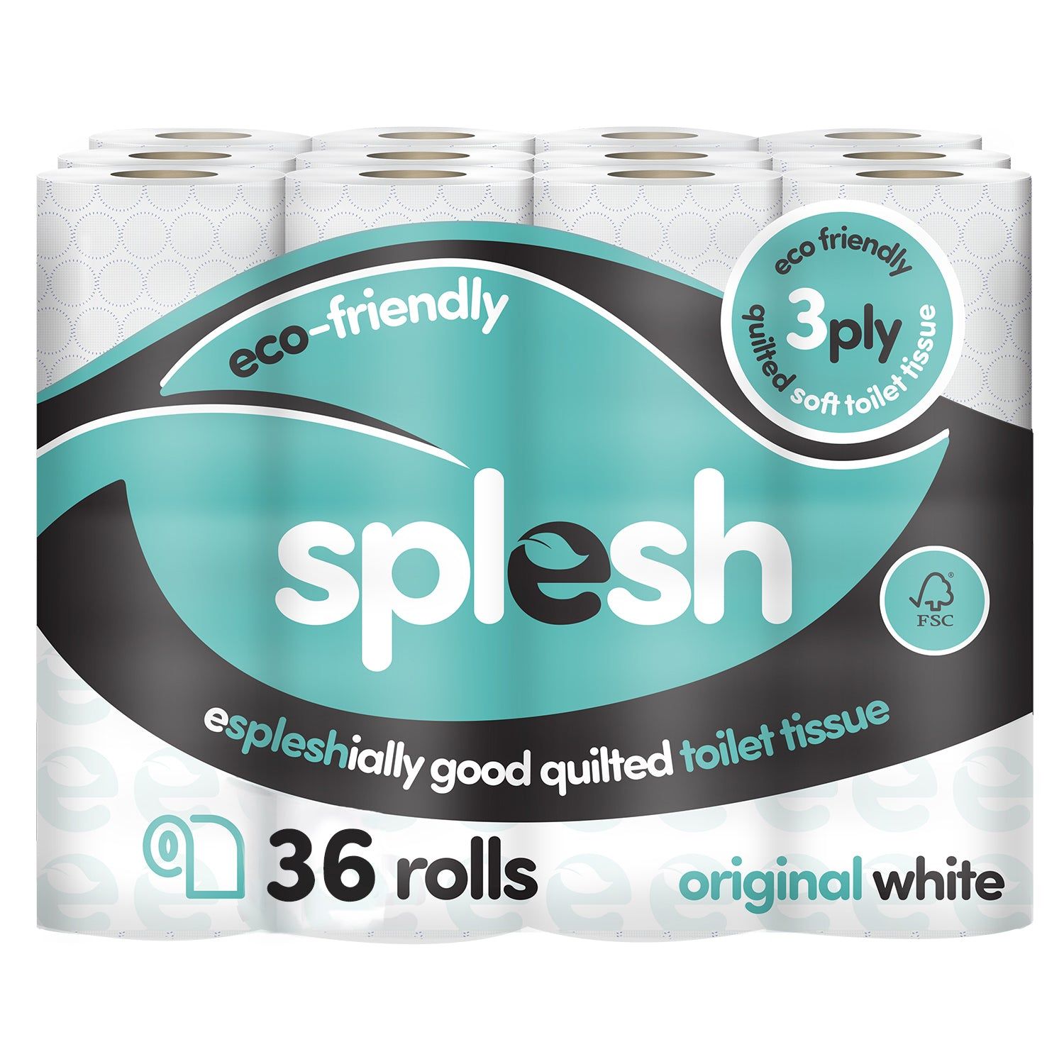 Splesh Quilted 3-Ply Toilet Rolls | Soft & Strong Bulk Pack - Image 2