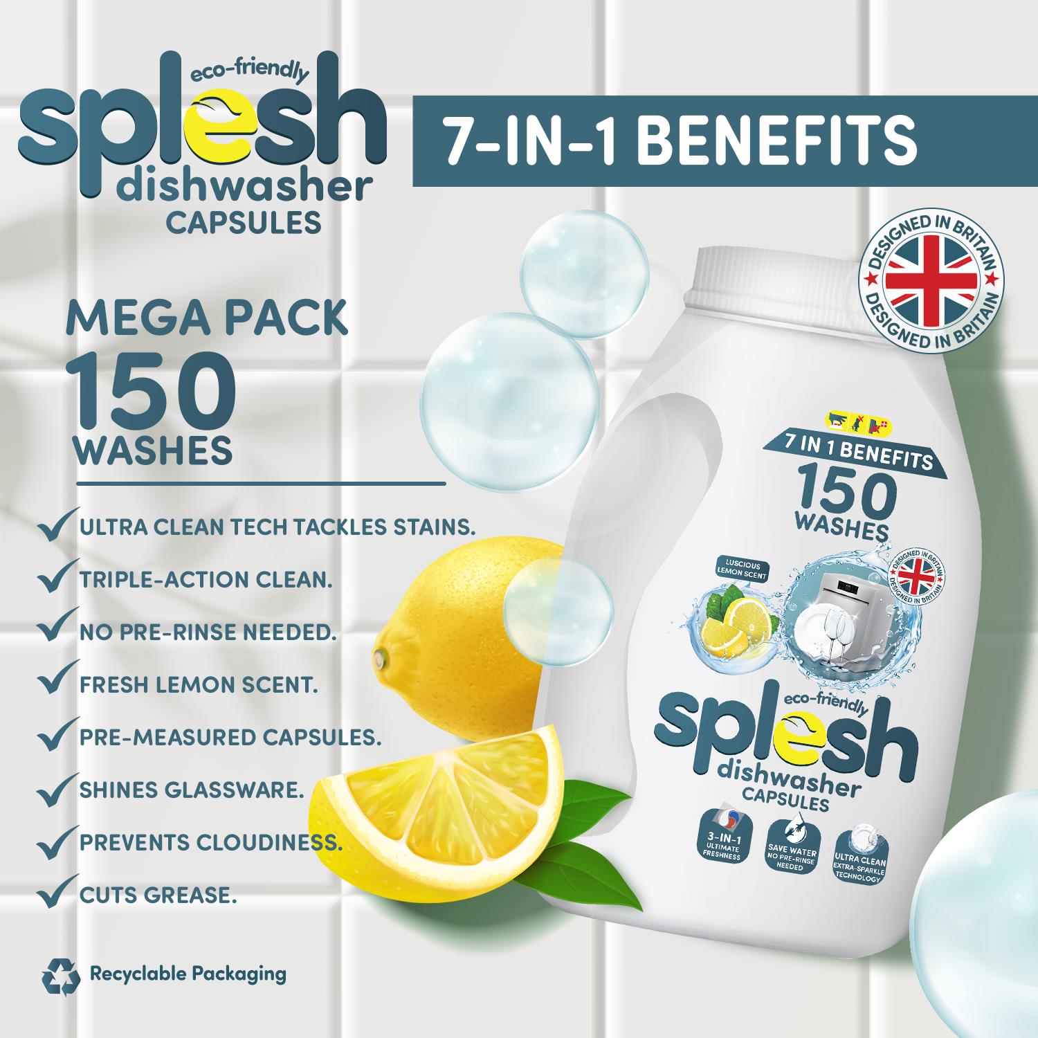 24 Rolls 3-Ply Toilet Paper + 3-in-1 Dishwasher Tablet - Image 3